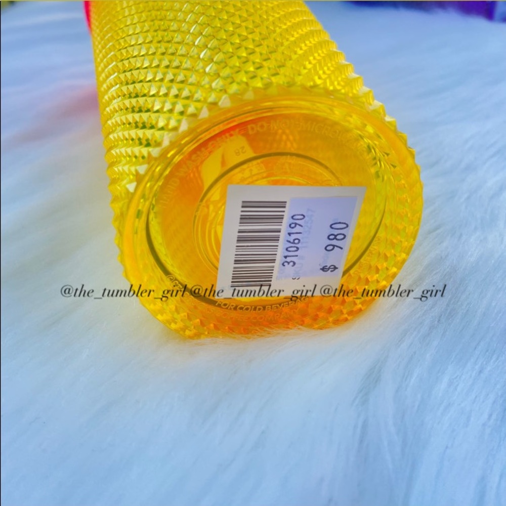 💛LIMITED 💛Starbucks Taiwan Sunset Gradient Red Yellow Ombré Studded Tumbler - Picture 8 of 10